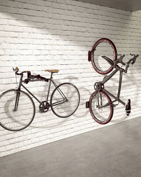 Produktbild: Elevar LBM-05 Fahrradwandhalter Anzahl Einstellpl&auml;tze=1 Stahl, PVC, Silikon Matt Schwarz