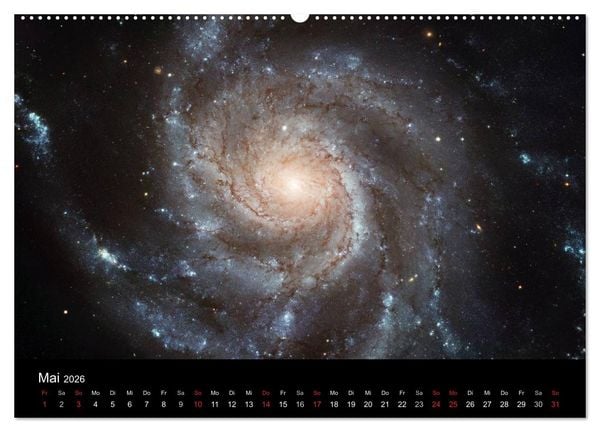 Produktbild: Der Weltraum. Spektakul&auml;re Gasnebel und Galaxien (hochwertiger Premium Wandkalender 2026 DIN A2 quer), Kunstdruck in Hochglanz