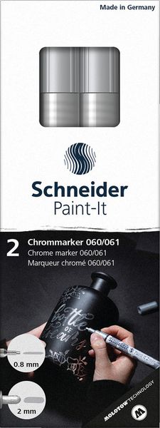 Schneider Chrommarker Paint-It 0.8mm 060/061, 2er Set