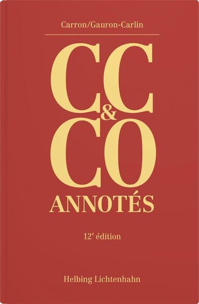 Produktbild: Code civil suisse et Code des obligations annot&eacute;s (CC & CO)
