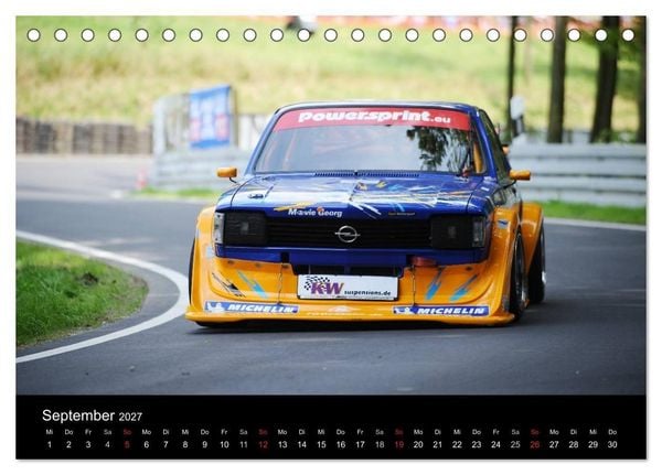 Produktbild: Bergrennen im Opel (Tischkalender 2027 DIN A5 quer), CALVENDO Monatskalender