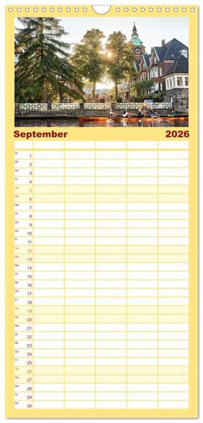 Produktbild: Familienplaner 2026 - Hamburg Stadt an der Alster und Elbe mit 5 Spalten (Wandkalender, 21 x 45 cm) CALVENDO