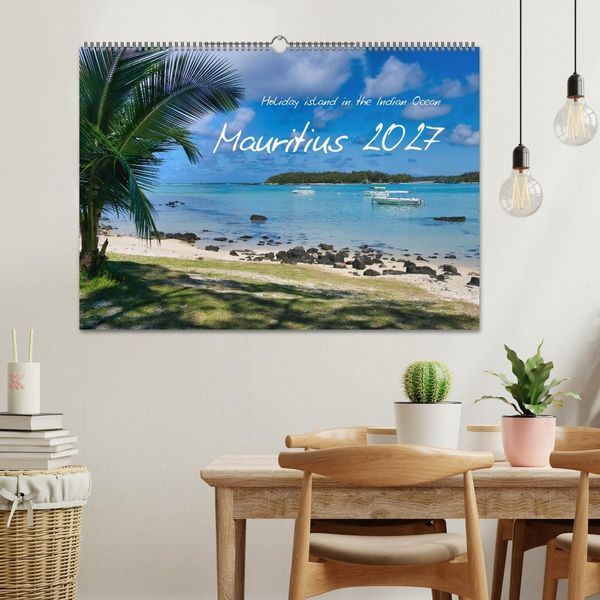 Produktbild: Mauritius - Holiday island in the Indian Ocean (Wall Calendar 2027 DIN A2 landscape), CALVENDO 12 Month Wall Calendar