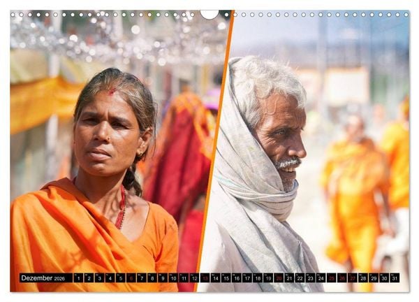 Produktbild: INDIEN Menschen Farben Impressionen (Wandkalender 2026 DIN A3 quer), CALVENDO Monatskalender