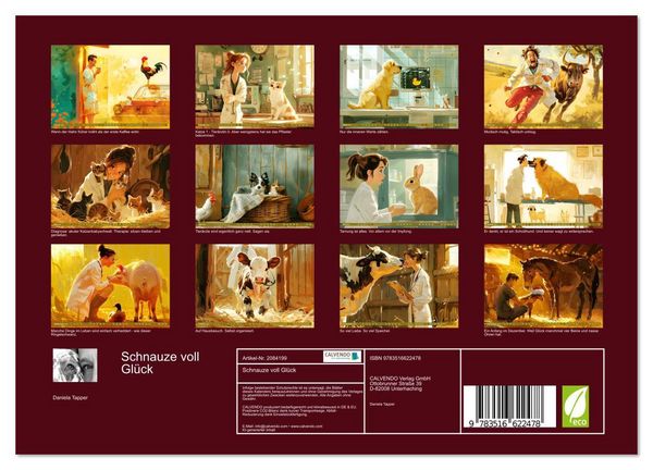 Produktbild: Schnauze voll Gl&uuml;ck (Wandkalender 2026 DIN A4 quer), CALVENDO Monatskalender