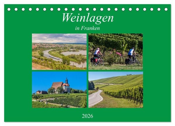 Produktbild: Weinlagen in Franken (Tischkalender 2026 DIN A5 quer), CALVENDO Monatskalender