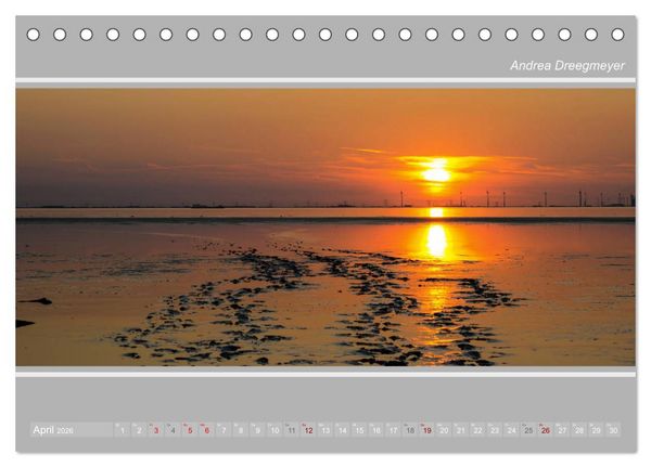 Produktbild: Krummh&ouml;rn im Panorama-Format (Tischkalender 2026 DIN A5 quer), CALVENDO Monatskalender