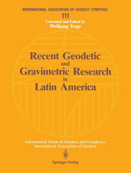 Produktbild: Recent Geodetic and Gravimetric Research in Latin America