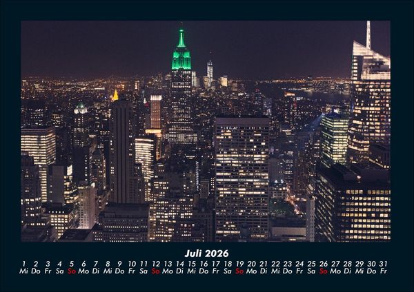 Produktbild: New York 2026 Fotokalender DIN A4