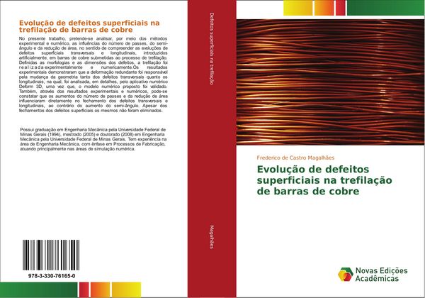 Produktbild: Evolu&ccedil;&atilde;o de defeitos superficiais na trefila&ccedil;&atilde;o de barras de cobre