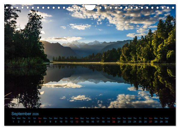 Produktbild: New Zealand - A bicycle adventure (Wall Calendar 2026 DIN A4 landscape), CALVENDO 12 Month Wall Calendar