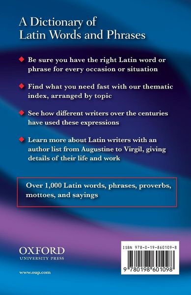 Produktbild: Dictionary of Latin Words and Phrases