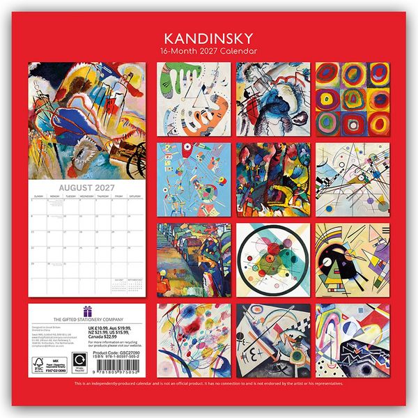 Produktbild: Kandinsky &ndash; Wassily Kandinsky 2027 &ndash; 16-Monatskalender
