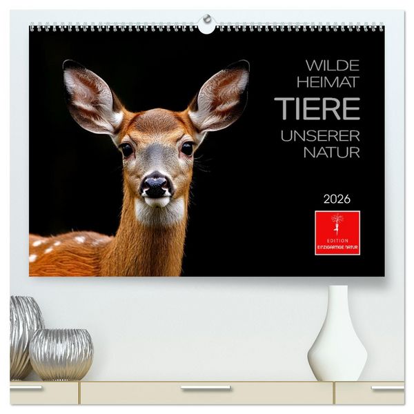 Produktbild: Wilde Heimat - Tiere unserer Natur (hochwertiger Premium Wandkalender 2026 DIN A2 quer), Kunstdruck in Hochglanz