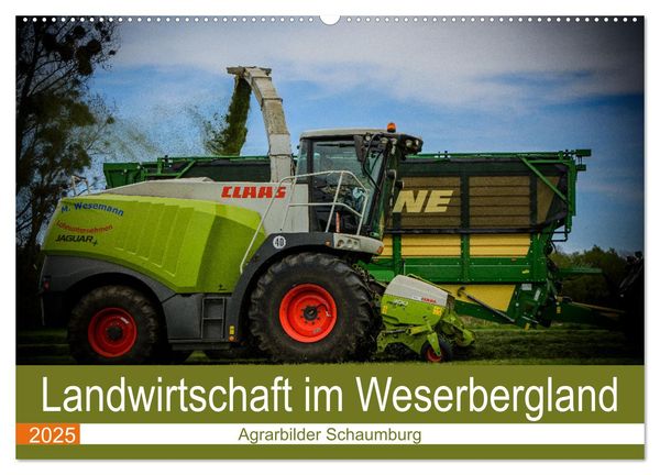 Landwirtschaft im Weserbergland (Wandkalender 2025 DIN A2 quer), CALVENDO Monatskalender