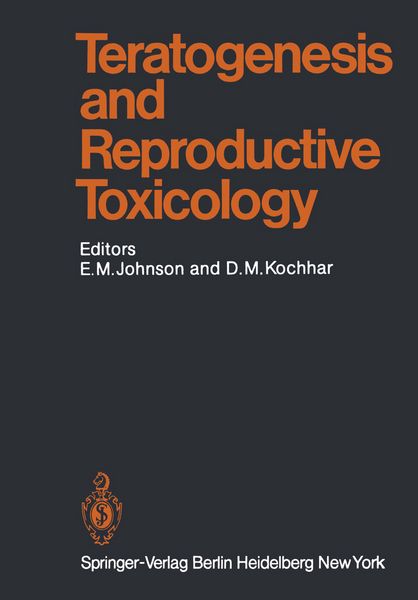 Produktbild: Teratogenesis and Reproductive Toxicology