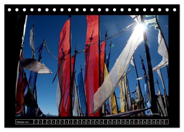 Produktbild: Bhutan Druk Yul 2027 (Tischkalender 2027 DIN A5 quer), CALVENDO Monatskalender