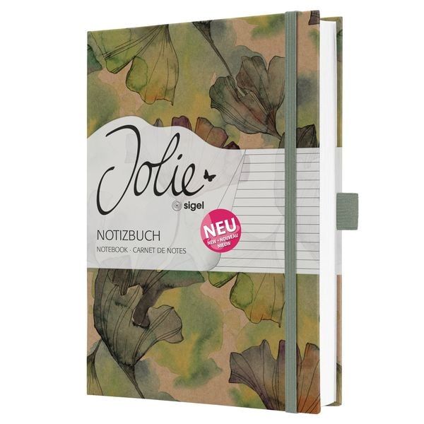 Produktbild: SIGEL JN857 Notizbuch Jolie, Pure Ginkgo, ca. A5, liniert