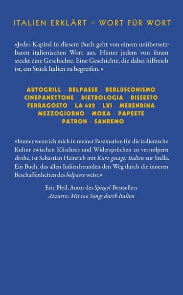 Produktbild: Kurz gesagt: Italien