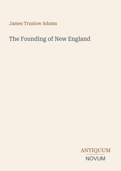 Produktbild: The Founding of New England