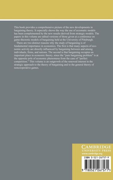 Produktbild: Game-Theoretic Models of Bargaining