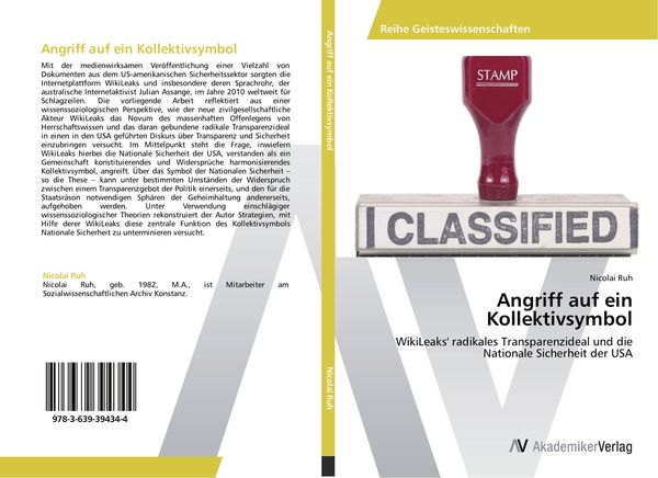 Angriff auf ein Kollektivsymbol, Taschenbuch von Nicolai Ruh, AV Akademikerverlag, 9783639394344