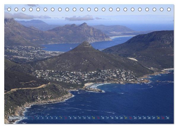 Produktbild: S&uuml;dafrika - K&uuml;stenflug von Kapstadt bis Dyker Island (Tischkalender 2026 DIN A5 quer), CALVENDO Monatskalender