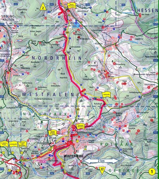 Produktbild: GeoRadroute Ruhr-Eder