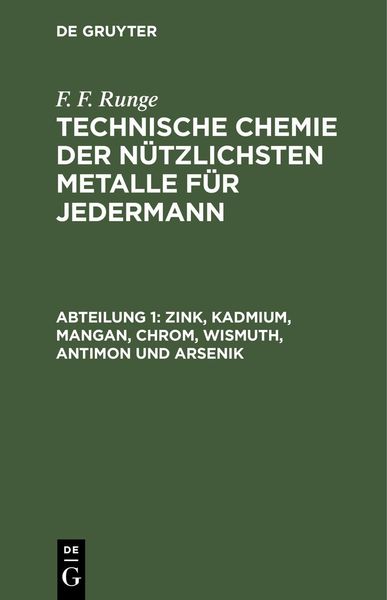 Produktbild: Zink, Kadmium, Mangan, Chrom, Wismuth, Antimon und Arsenik
