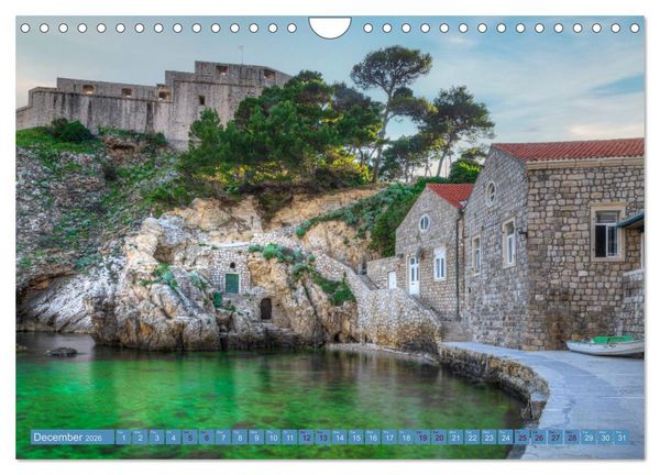 Produktbild: Dubrovnik - Croatia The beauty of the Dalmatian coast (Wall Calendar 2026 DIN A4 landscape), CALVENDO 12 Month Wall Calendar
