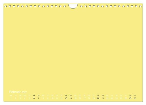 Produktbild: Bastelkalender - Gelb (Wandkalender 2027 DIN A4 quer), CALVENDO Monatskalender