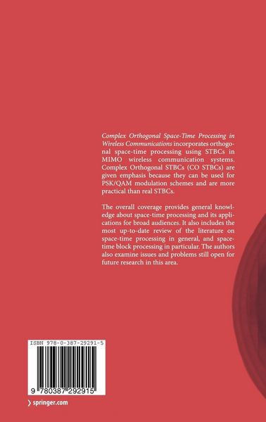 Produktbild: Complex Orthogonal Space-Time Processing in Wireless Communications