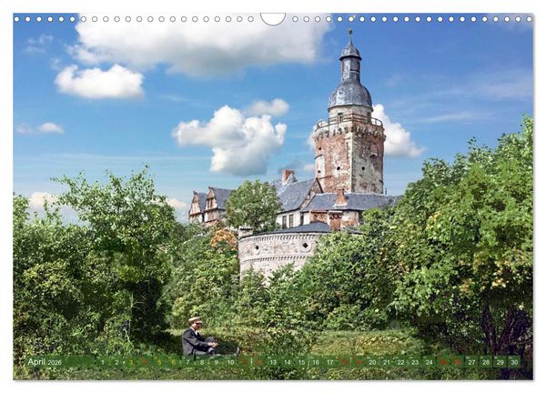 Produktbild: Sachsen-Anhalt - Orte zur Kaiserzeit in Farbe - Fotos restauriert und koloriert (Wandkalender 2026 DIN A3 quer), CALVENDO Monatskalender