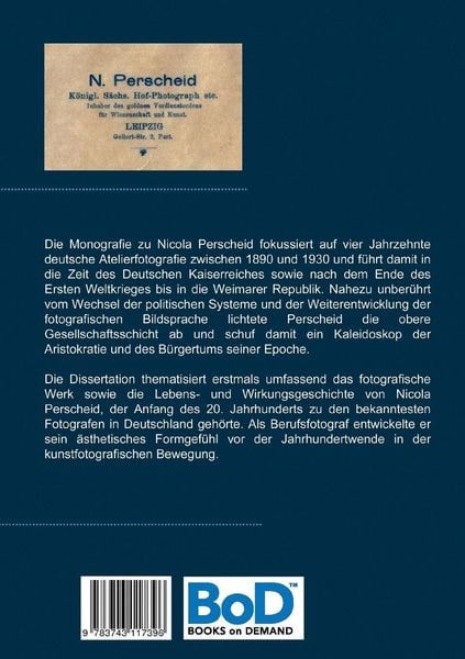 Produktbild: Nicola Perscheid (1864 - 1930).