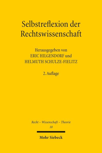 Produktbild: Selbstreflexion der Rechtswissenschaft
