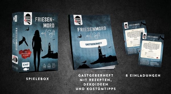 Produktbild: Crime & Dine &ndash; Das Krimi-Dinner-Set: Friesenmord auf Sylt