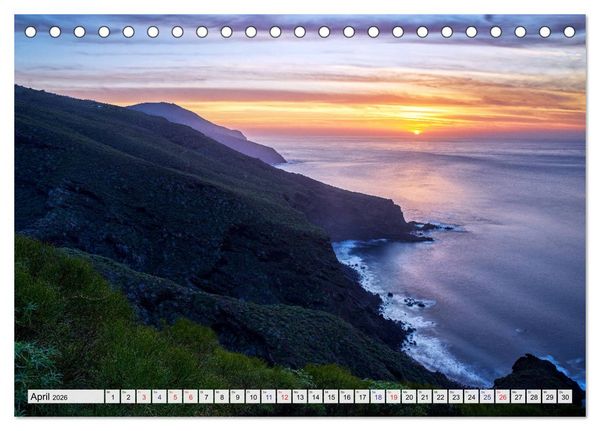 Produktbild: La Palma - La Isla Bonita - Kanarische Inseln (Tischkalender 2026 DIN A5 quer), CALVENDO Monatskalender