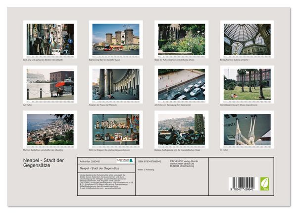Produktbild: Neapel - Stadt der Gegens&auml;tze (hochwertiger Premium Wandkalender 2026 DIN A2 quer), Kunstdruck in Hochglanz