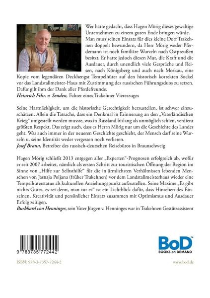 Produktbild: Tempelh&uuml;ter 2013 - von Moskau zur&uuml;ck nach Trakehnen