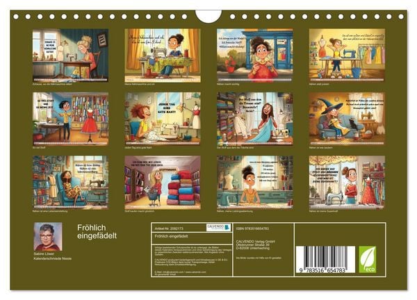 Produktbild: Fr&ouml;hlich eingef&auml;delt (Wandkalender 2026 DIN A4 quer), CALVENDO Monatskalender