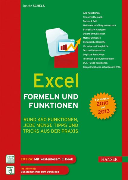 Produktbild: Excel Formeln und Funktionen