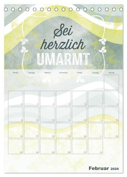 Produktbild: Liebe macht gl&uuml;cklich (Tischkalender 2026 DIN A5 hoch), CALVENDO Monatskalender