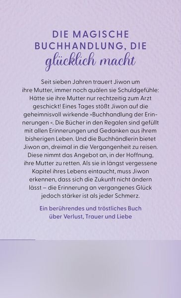 Produktbild: Die Buchhandlung der Erinnerungen