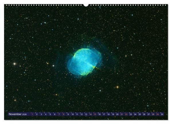 Produktbild: Galaxien, Sterne und Nebel: Leuchten aus dem All (hochwertiger Premium Wandkalender 2026 DIN A2 quer), Kunstdruck in Hochglanz