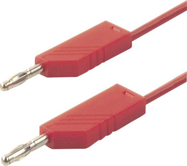 Produktbild: Hirschmann Test & Measurement CO MLN 50/2,5 Messleitung Lamellenstecker 4 mm Lamellenstecker 4 mm 0.50 m Rot 1 St.