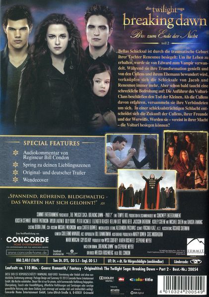 Produktbild: Breaking Dawn - Biss zum Ende der Nacht 2