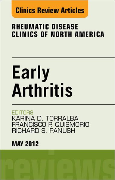 Produktbild: Early Arthritis, An Issue of Rheumatic Disease Clinics