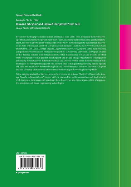 Produktbild: Human Embryonic and Induced Pluripotent Stem Cells