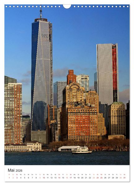 Produktbild: New York - sehenswertes Manhattan bei Tag und Nacht (Wandkalender 2026 DIN A3 hoch), CALVENDO Monatskalender