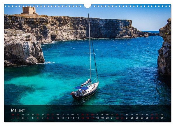 Produktbild: Malta entdecken Malta, Gozo, Comino (Wandkalender 2027 DIN A3 quer), CALVENDO Monatskalender